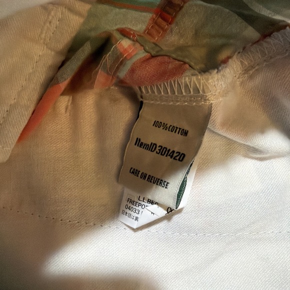NWT LL Bean Womens Size 4 Multicolor Madras Patchwork Bermuda Shorts NEW Pink - Picture 6 of 6